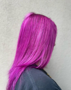 Such a stunning purple By our student, Dulce Salazar for Holiday Hair Trends 2023