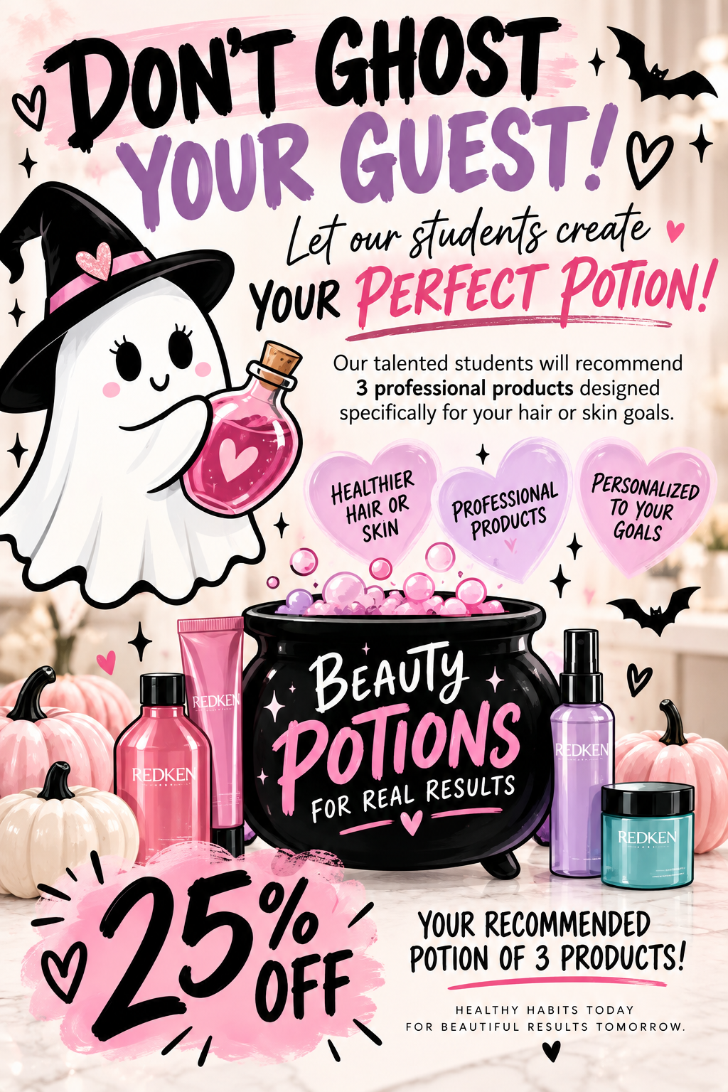 tspa   -Don’t Ghost Your Guest! Create Your Perfect Hair or Skin Potion & Save 25% This October!